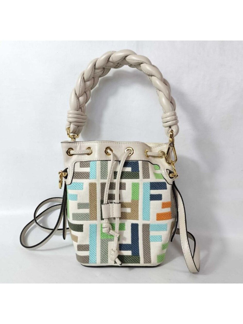 Fendi Montresor Zucca Pattern 2-Way Bucket Bag